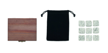 Logo trade promotional merchandise image of: 9 stone ice cube set in box