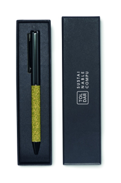 Logo trade promotional gifts image of: Twist metal ballpen in box