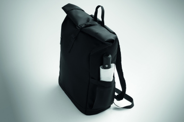 Logotrade promotional merchandise picture of: Rolltop laptop rucksack 600D