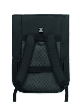 Logotrade promotional item picture of: Rolltop laptop rucksack 600D