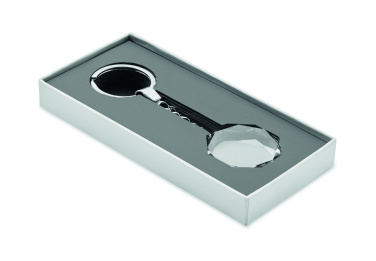 Logo trade promotional products picture of: Glass round award key ring