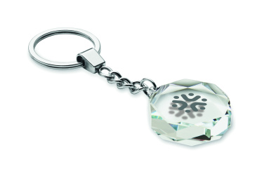 Logotrade corporate gifts photo of: Glass round award key ring