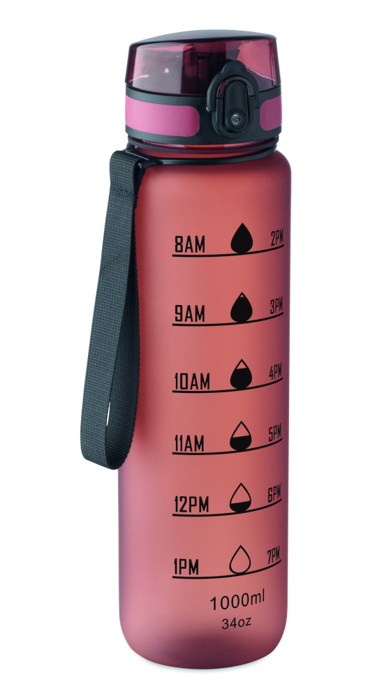 Logo trade promotional gifts picture of: Sports water bottle RPET 1L