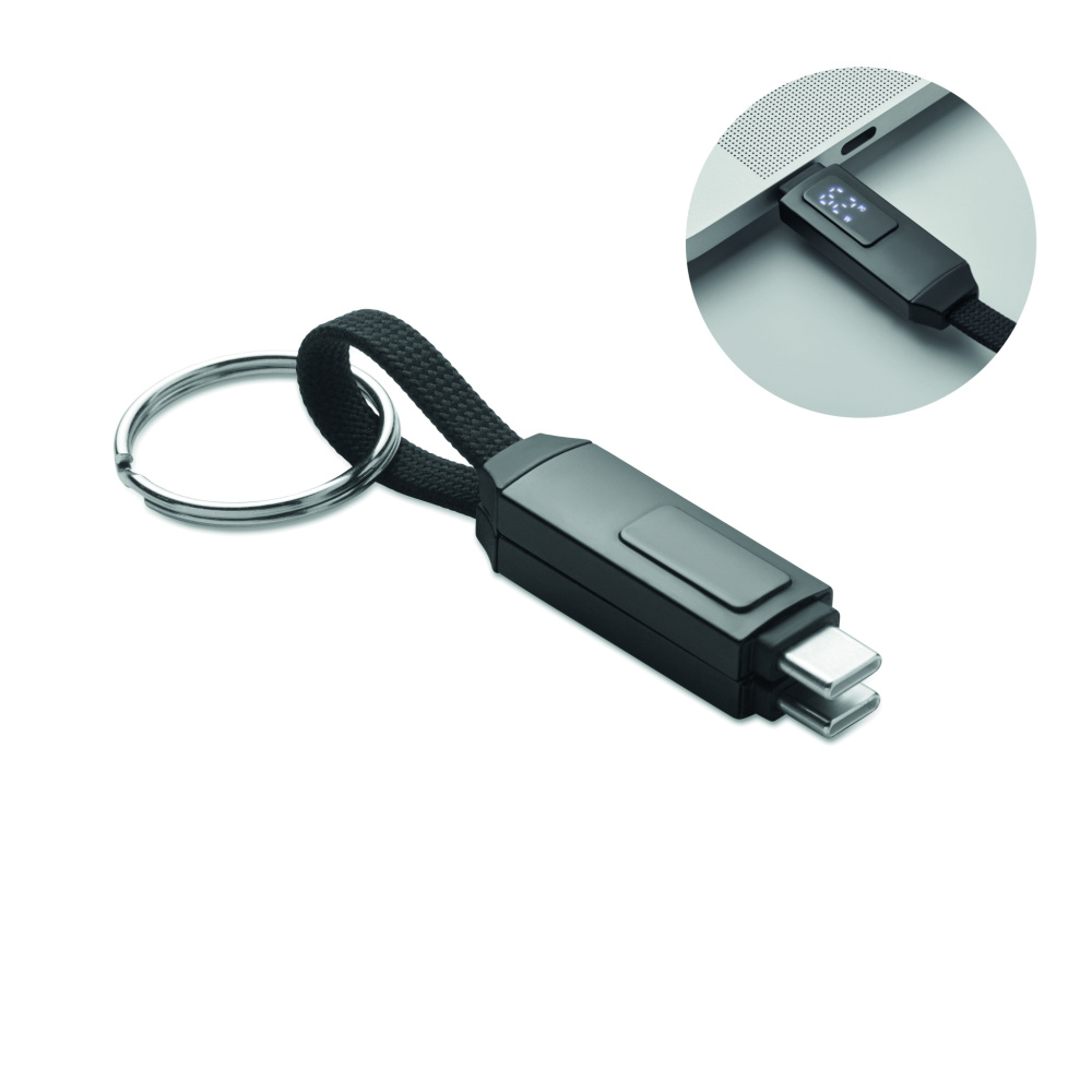 Logo trade promotional products picture of: 60W charging cable keyring