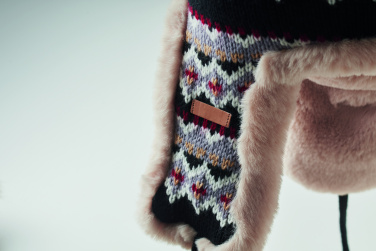 Logotrade corporate gift image of: Knitted beanie with ear flap