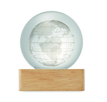 Logo trade advertising products image of: LED globe glass ball