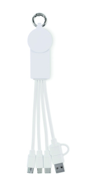Logo trade promotional items picture of: 2 in 1 charging cable type-C