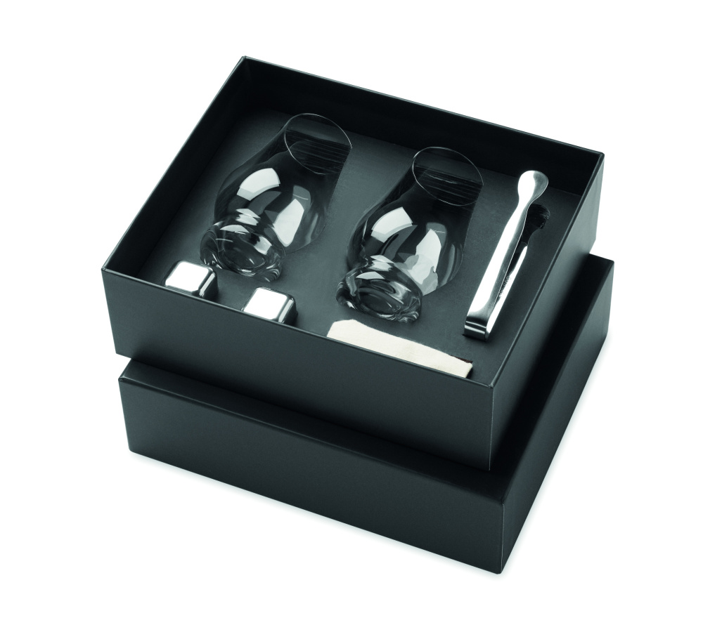 Logo trade business gifts image of: Set of whisky tasting glasses