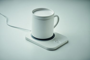 Logo trade corporate gifts picture of: Wireless charger mug warmer set