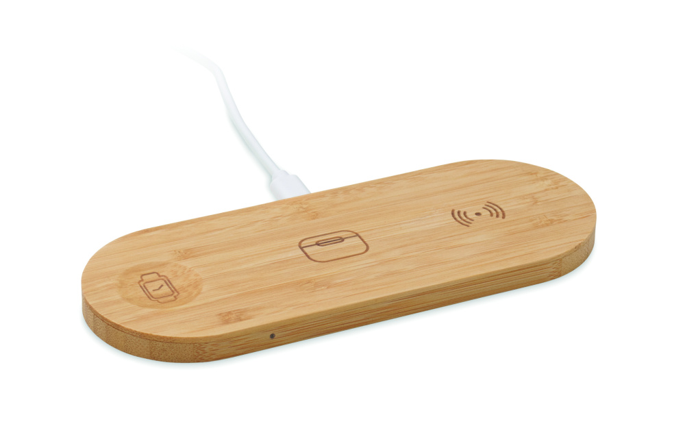 Logotrade promotional item picture of: 3 in 1 15W wireless charger