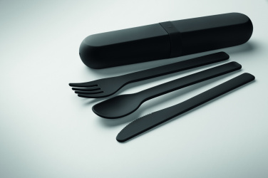 Logotrade promotional merchandise photo of: Cutlery set and case in PLA