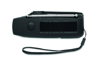 Logotrade promotional merchandise image of: Portable radio SOS with LED torch
