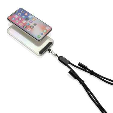 Logo trade corporate gift photo of: LoopAmp RCS RPET adjustable phone cord with 60W cable