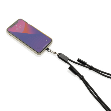 Logotrade promotional merchandise image of: LoopAmp RCS RPET adjustable phone cord with 60W cable