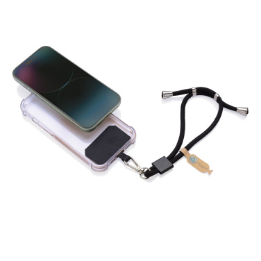 Logo trade promotional item photo of: CarryLoop RCS recycled PET adjustable phone holder wristlet
