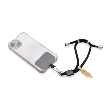 Logotrade promotional product image of: CarryLoop RCS recycled PET adjustable phone holder wristlet