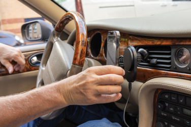 Logotrade promotional product picture of: PowerCruze RCS rplastic 15W magnetic charging car holder