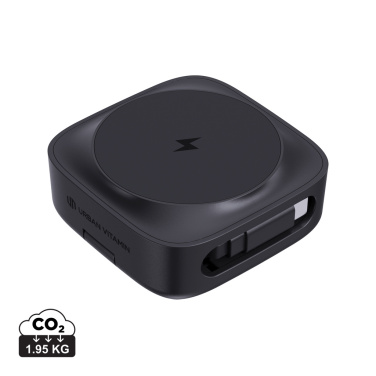 Logo trade promotional gifts image of: Urban Vitamin Goleta 2-in-1 15W magnetic wireless charger