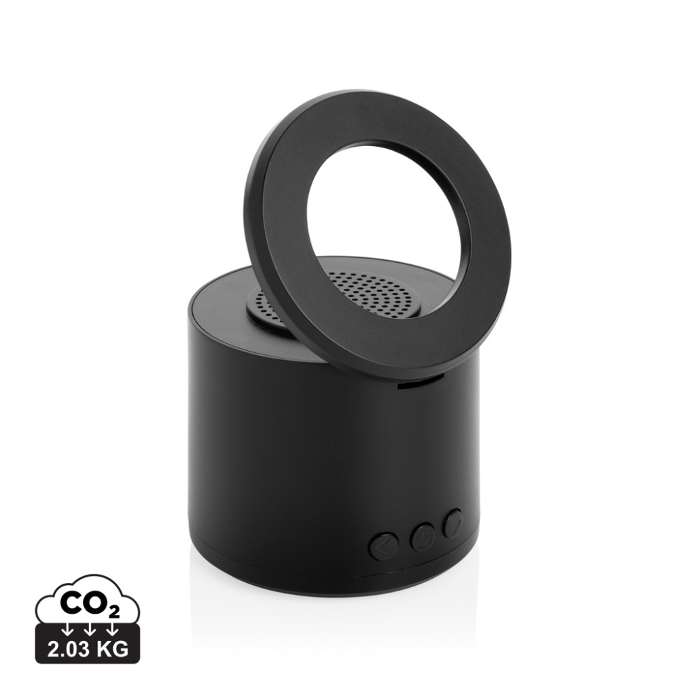 Logotrade promotional product picture of: Magpulse RCS recycled plastic 3W speaker w/magnetic holder