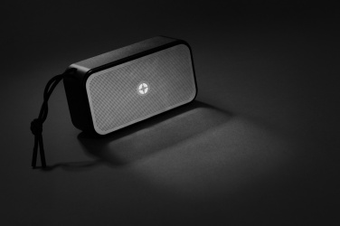 Logo trade promotional gifts image of: Swiss Peak RCS recycled aluminium 10W bass speaker