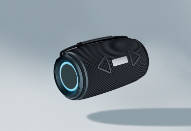 Logo trade promotional item photo of: Prisma RCS recycled plastic IPX 4 waterpoof 16W speaker