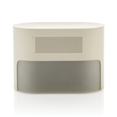 Logo trade promotional merchandise image of: LumaRise RCS reycled plastic white noise alarm clock