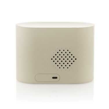 Logo trade promotional product photo of: LumaRise RCS reycled plastic white noise alarm clock