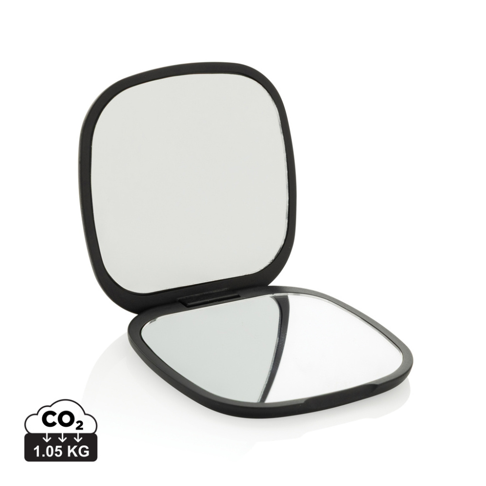 Logo trade promotional giveaways picture of: Reflecta RCS recycled plastic make-up mirror