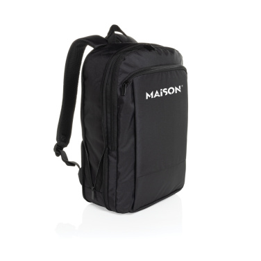 Logo trade promotional giveaways image of: Flexpack Aware™ RPET Expandable Slim 15.6" Laptop Backpack