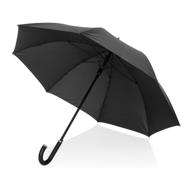 Logotrade advertising product picture of: Swiss Peak Vero Aware™ RPET 25” umbrella w luxe handle