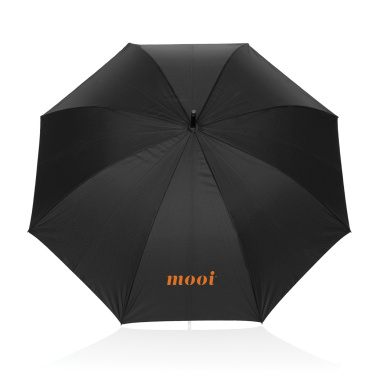 Logo trade promotional items picture of: Swiss Peak Vero Aware™ RPET 25” umbrella w luxe handle