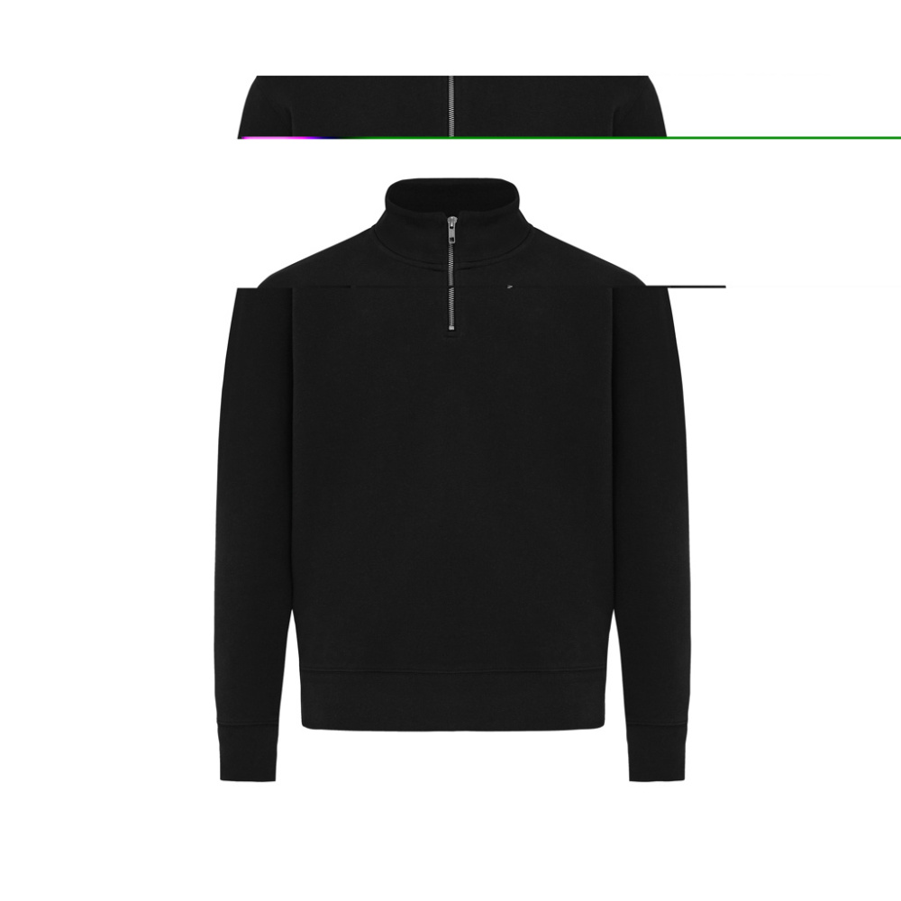 Logotrade promotional item image of: IQONIQ Elgon recycled cotton quarter zip sweater