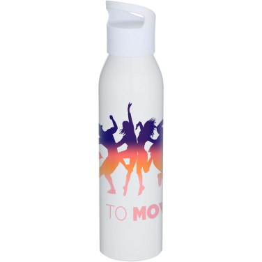 Logo trade business gifts image of: Sky 650 ml RCS recycled single wall stainless steel water bottle