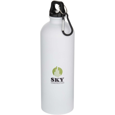 Logotrade promotional giveaways photo of: Oregon 750 ml matte RCS recycled single wall stainless steel water bottle with carabiner