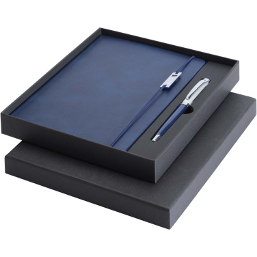 Logotrade promotional merchandise picture of: Legato Elegance A5 hard cover notebook and rollerball pen set