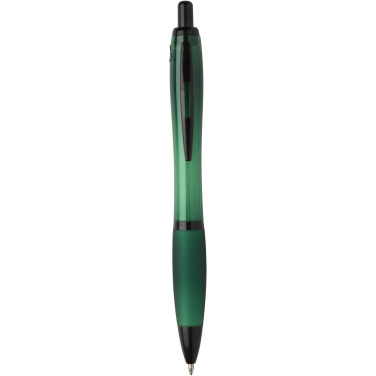 Logotrade corporate gifts photo of: Nash recycled plastic ballpoint pen with black trims (black ink)