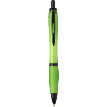 Logotrade corporate gifts photo of: Nash recycled plastic ballpoint pen with black trims (black ink)