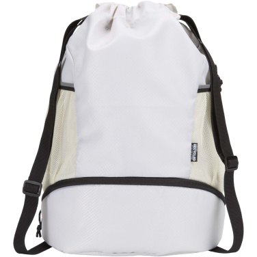Logotrade promotional items photo of: Nomad GRS recycled sports drawstring bag with bottom compartment 18L