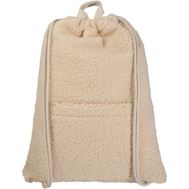 Logotrade promotional merchandise image of: Bear GRS recycled sherpa drawstring backpack 9L