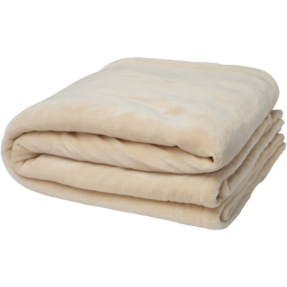 Logo trade promotional items image of: Ashen GRS recycled sherpa blanket
