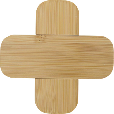 Logotrade promotional gift picture of: Croc bamboo trivet - small