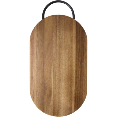 Logo trade promotional merchandise image of: Prestige acacia wood chopping board with bread knife