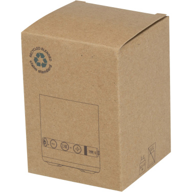 Logo trade promotional merchandise image of: Hunor 3W recycled plastic wireless speaker