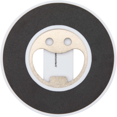 Logotrade corporate gifts photo of: Ain recycled plastic magnetic phone stand with bottle opener