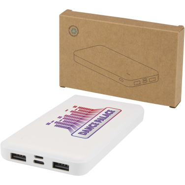 Logo trade business gift photo of: Intan 10.000 mAh 10W recycled plastic power bank