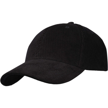 Logo trade promotional items image of: Hutton 6 panel recycled corduroy cap