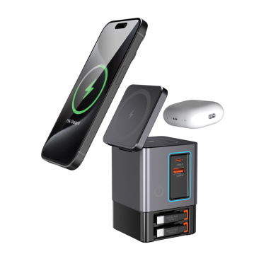 Logotrade promotional item image of: Urban Vitamin Sacramento 105W GAN charger+retractable cables