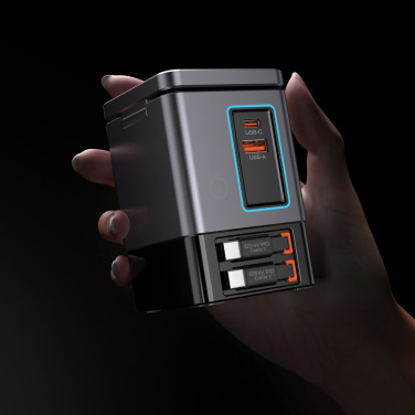 Logotrade advertising product image of: Urban Vitamin Sacramento 105W GAN charger+retractable cables