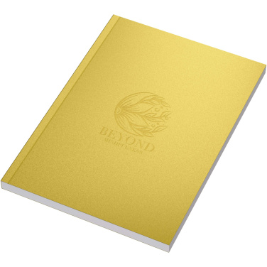 Logotrade promotional item image of: Novella Austen A5 metallic soft cover notebook - 100 sheets