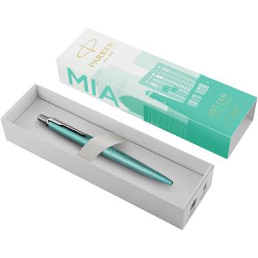 Logo trade promotional items image of: Parker Jotter SE Global Icons colour trim ballpoint pen